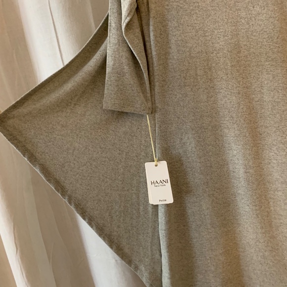 Haani New York Petite Two-Tone Knit Dress NWT | Black & Gray Layered Look PS - Picture 8 of 8